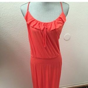 Costa Blanca Coral long Maxi Sun Beach Dress Medium M New NWT small flaw